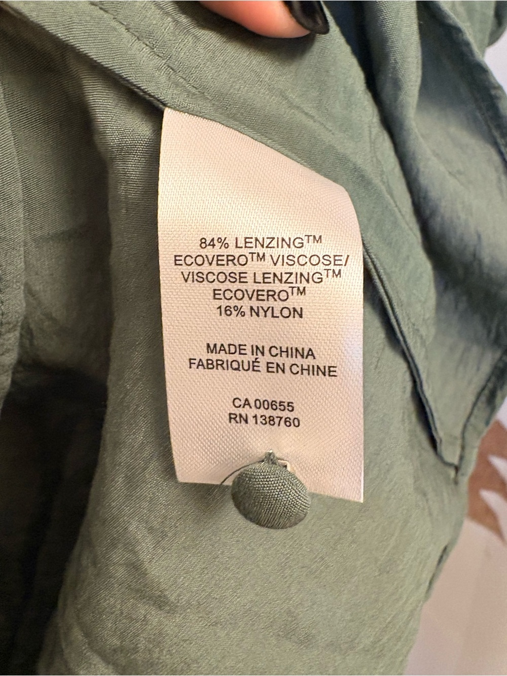 RW & co Puff-Sleeve Blouse in Sage Green - Picture 4 of 8